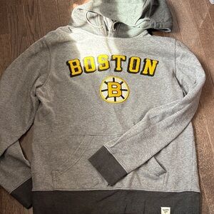Fanatics Gray and Yellow Boston Hoodie